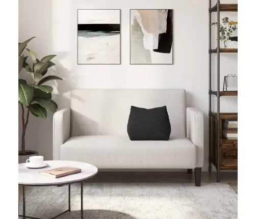 Atpakaļ Spilvens Melna 45 X 20 X 35 Cm Audums Vidaxl