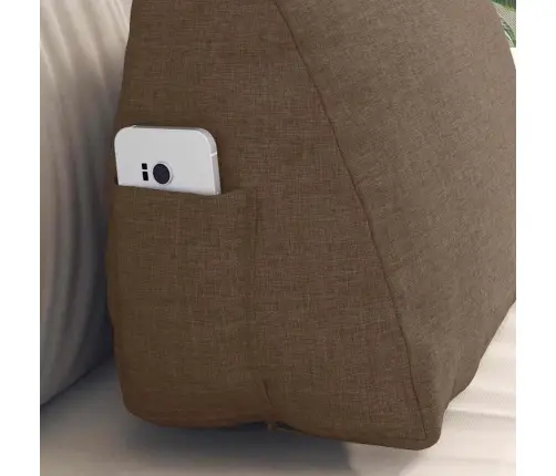 Atpakaļ Spilvens Brūna 45 X 20 X 35 Cm Audums Vidaxl