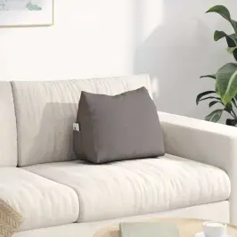 Atpakaļ Spilvens Pelēkbrūna 45 X 20 X 35 Cm Audums Vidaxl