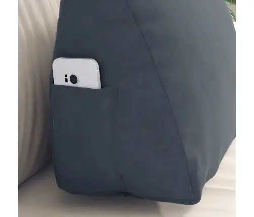 Atpakaļ Spilvens Tumši Pelēks 45 X 20 X 35 Cm Korduroja Audums Vidaxl