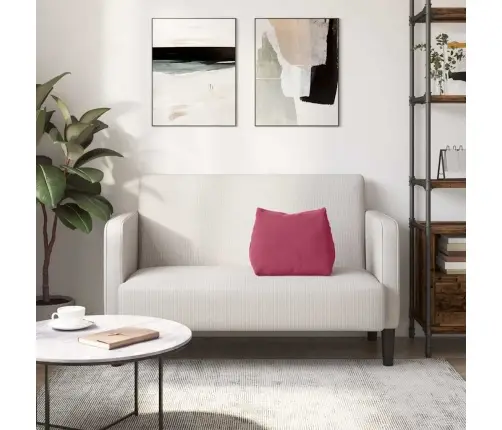 Atpakaļ Spilvens Vīna Sarkans 45 X 20 X 35 Cm Korduroja Audums Vidaxl