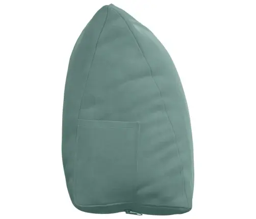 Atpakaļ Spilvens Jūras Zaļa 45 X 20 X 35 Cm Korduroja Audums Vidaxl