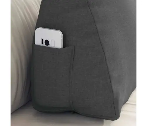 Apsaugos Pagalvė Tamsiai Pilka 60 X 20 X 50 Cm Audinys