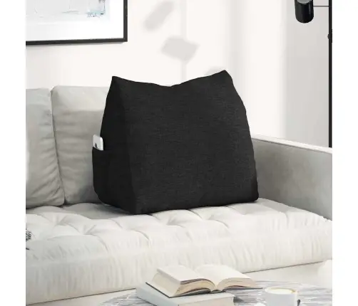 Seljatugi Padi Must 60 X 20 X 50 Cm Kangas