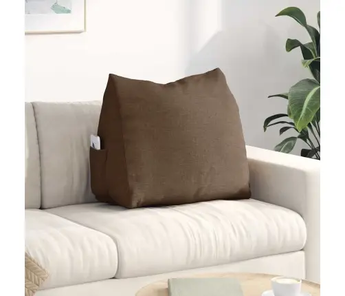 Atpakaļ Spilvens Brūna 60 X 20 X 50 Cm Audums Vidaxl