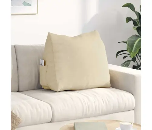 Seljatugi Padi Cream 60 X 20 X 50 Cm Kangas