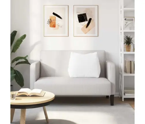 Atpakaļ Spilvens Balts 60 X 20 X 50 Cm Audums Vidaxl