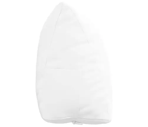 Atpakaļ Spilvens Balts 60 X 20 X 50 Cm Audums Vidaxl