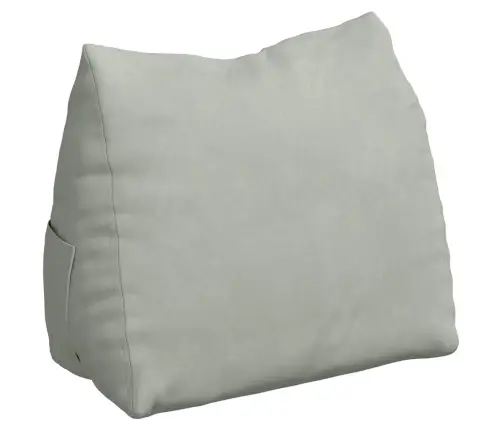 Atpakaļ Spilvens Gaiši Pelēks 60 X 20 X 50 Cm Korduroja Audums Vidaxl