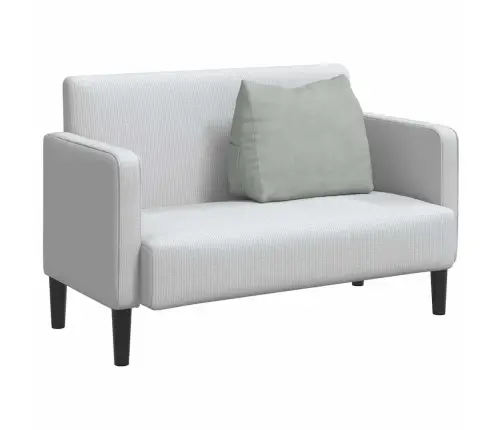 Atpakaļ Spilvens Gaiši Pelēks 60 X 20 X 50 Cm Korduroja Audums Vidaxl