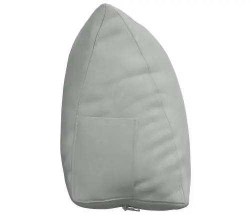Atpakaļ Spilvens Gaiši Pelēks 60 X 20 X 50 Cm Korduroja Audums Vidaxl