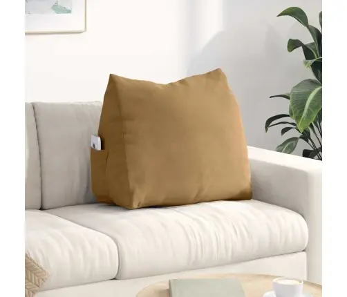 Atpakaļ Spilvens Brūna 60 X 20 X 50 Cm Korduroja Audums Vidaxl