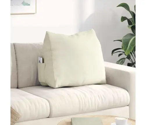 Atpakaļ Spilvens Krēmkrāsa 60 X 20 X 50 Cm Korduroja Audums Vidaxl