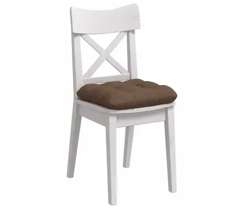 Sēdvietas Spilventiņi 4 Pcs Brūna 40 X 40 X 12 Cm Audums Vidaxl