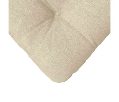 Sēdvietas Spilventiņi 4 Pcs Krēmkrāsa 40 X 40 X 12 Cm Audums Vidaxl