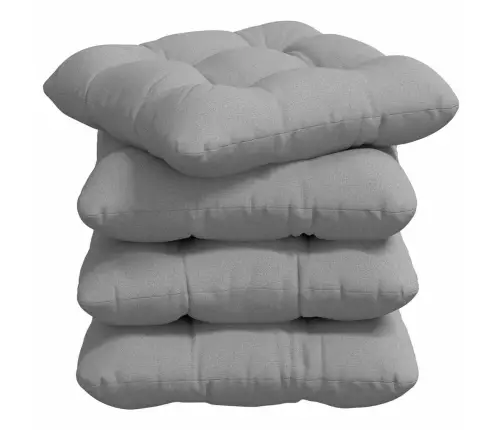 Sēdvietas Spilventiņi 4 Pcs Mākoņu Pelēka 40 X 40 X 12 Cm Vidaxl
