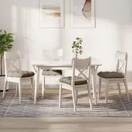 Sēdvietas Spilventiņi 4 Pcs Pelēkbrūna 40 X 40 Cm Mikrofibra Vidaxl