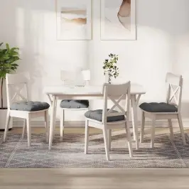 Sēdvietas Spilventiņi 4 Pcs Tumši Pelēks 40 X 40 Cm Mikrofibra Vidaxl