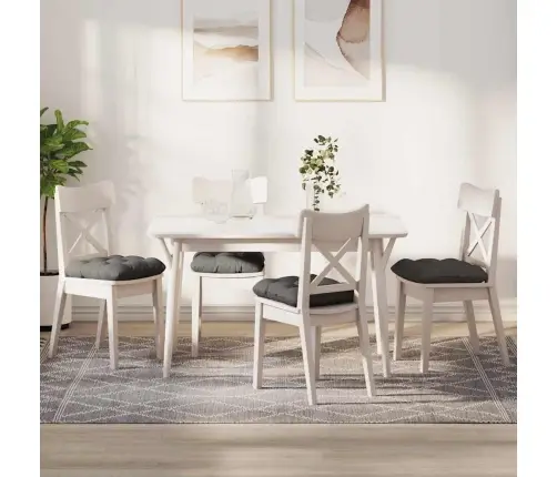 Sėdynių Pagalvėlės 4 Pcs Šviesiai Pilka 40 X 40 Cm