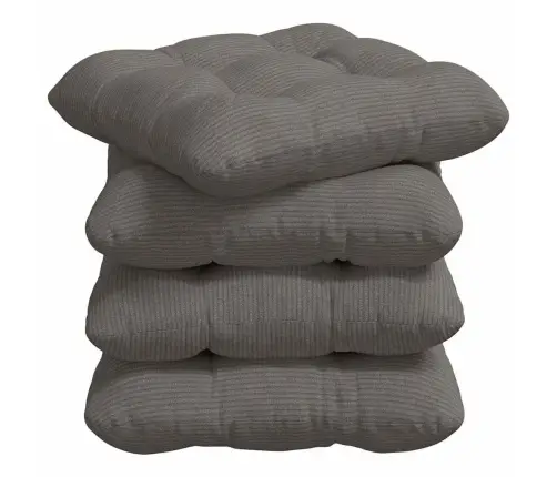 Sėdynių Pagalvėlės 4 Pcs Šviesiai Pilka 40 X 40 Cm