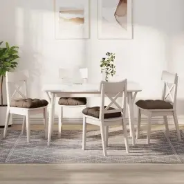 Sēdvietas Spilventiņi 4 Pcs Brūna 45 X 45 X 12 Cm Audums Vidaxl