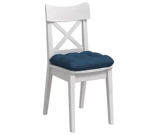 Sėdynių Pagalvėlės 4 Pcs Mėlyna 45 X 45 X 12 Cm Audinys