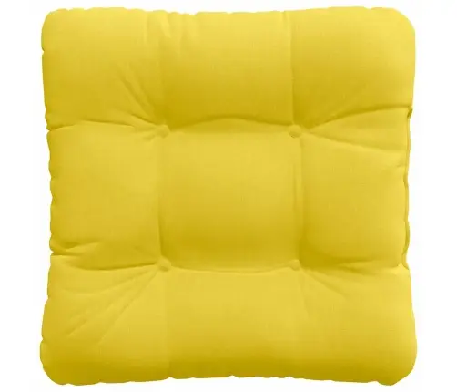 Sēdvietas Spilventiņi 4 Pcs Gaiši Dzeltena 45 X 45 X 12 Cm Vidaxl