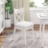 Sēdvietas Spilventiņi 4 Pcs Balts 45 X 45 X 12 Cm Audums Vidaxl