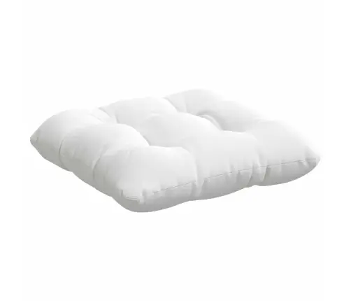 Sēdvietas Spilventiņi 4 Pcs Balts 45 X 45 X 12 Cm Audums Vidaxl