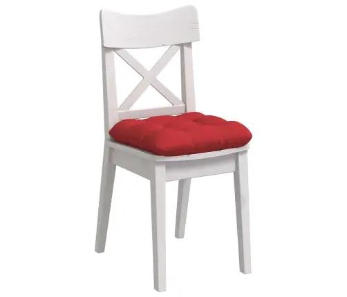 Sēdvietas Spilventiņi 4 Pcs Sarkana 45 X 45 X 12 Cm Audums Vidaxl