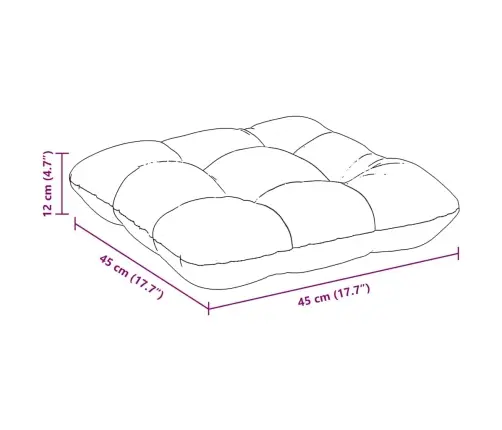 Sēdvietas Spilventiņi 4 Pcs Sarkana 45 X 45 X 12 Cm Audums Vidaxl