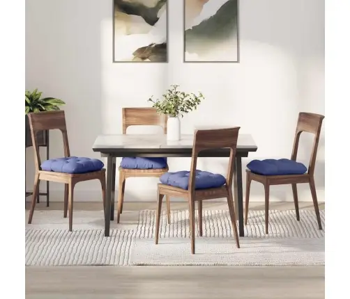 Sēdvietas Spilventiņi 4 Pcs Džinsu Zils 45 X 45 X 12 Cm Audums Vidaxl