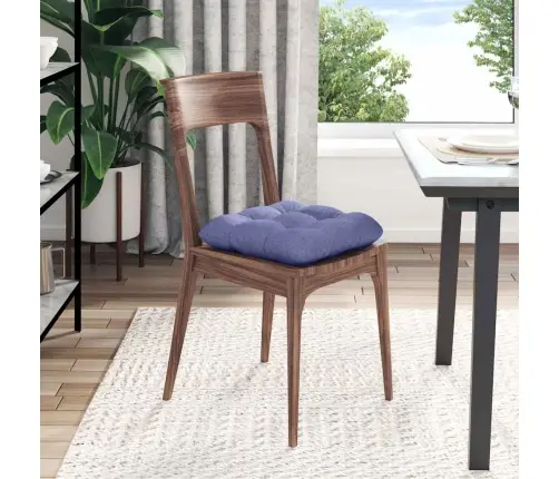 Sēdvietas Spilventiņi 4 Pcs Džinsu Zils 45 X 45 X 12 Cm Audums Vidaxl