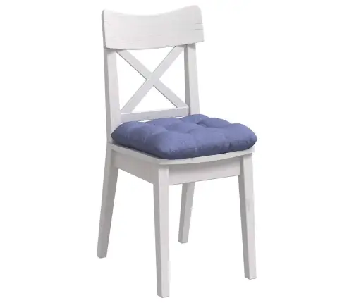 Sēdvietas Spilventiņi 4 Pcs Džinsu Zils 45 X 45 X 12 Cm Audums Vidaxl