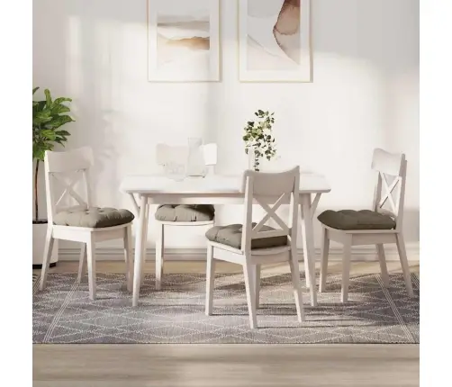 Sėdynių Pagalvėlės 4 Pcs Taupe 45 X 45 Cm Mikropluošto Audinys