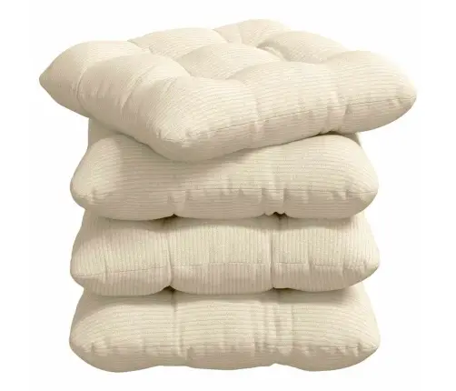 Sēdvietas Spilventiņi 4 Pcs Krēmkrāsa 45 X 45 Cm Vidaxl