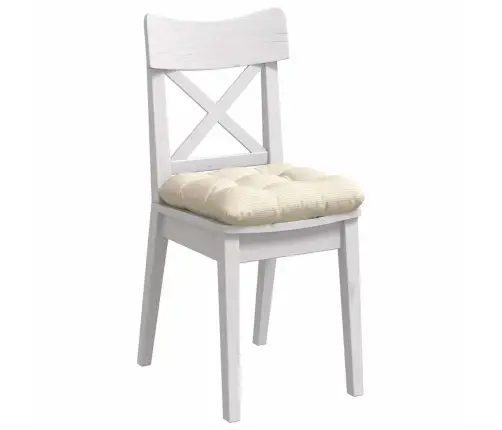 Sēdvietas Spilventiņi 4 Pcs Krēmkrāsa 45 X 45 Cm Vidaxl