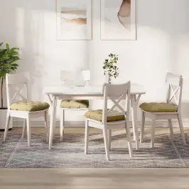 Sėdynių Pagalvėlės 4 Pcs Pilkai Žalia 45 X 45 Cm