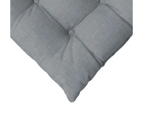 Sēdvietas Spilventiņi 2 Pcs Gaiši Pelēks 40 X 40 X 6 Cm Audums Vidaxl