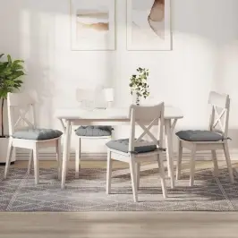 Sēdvietas Spilventiņi 2 Pcs Gaiši Pelēks 40 X 40 X 6 Cm Audums Vidaxl