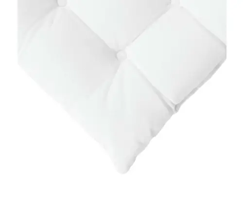 Sēdvietas Spilventiņi 2 Pcs Balts 40 X 40 X 6 Cm Audums Vidaxl