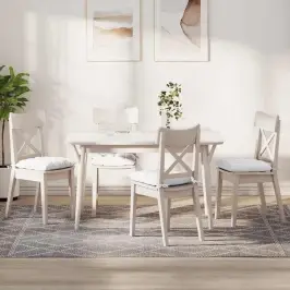 Sēdvietas Spilventiņi 2 Pcs Balts 40 X 40 X 6 Cm Audums Vidaxl