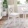 Sēdvietas Spilventiņi 2 Pcs Balts 40 X 40 X 6 Cm Audums Vidaxl