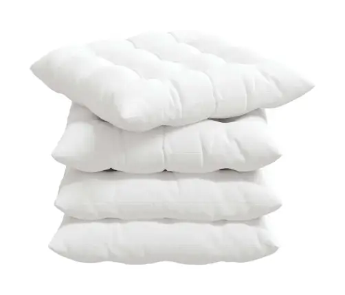 Sēdvietas Spilventiņi 2 Pcs Balts 40 X 40 X 6 Cm Audums Vidaxl