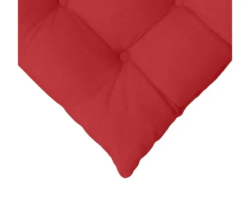 Sēdvietas Spilventiņi 2 Pcs Sarkana 40 X 40 X 6 Cm Audums Vidaxl