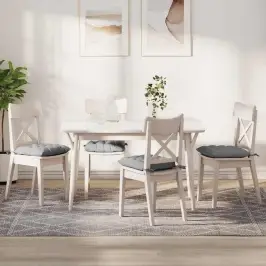 Sėdynių Pagalvėlės 2 Pcs Debesų Pilka 40 X 40 X 6 Cm Audinys