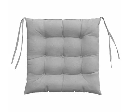 Sėdynių Pagalvėlės 2 Pcs Debesų Pilka 40 X 40 X 6 Cm Audinys