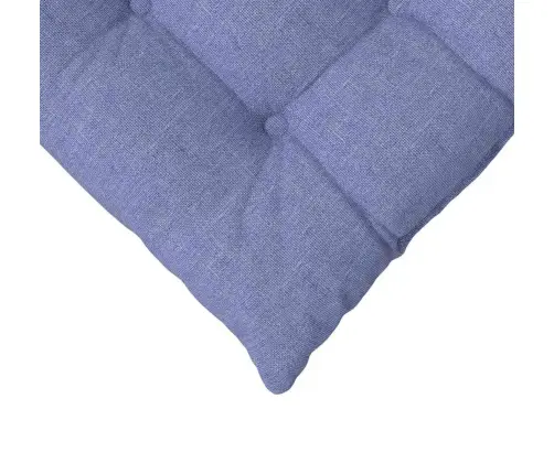 Sēdvietas Spilventiņi 2 Pcs Džinsu Zils 40 X 40 X 6 Cm Audums Vidaxl