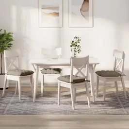 Sēdvietas Spilventiņi 4 Pcs Pelēkbrūna 40 X 40 X 6 Cm Vidaxl