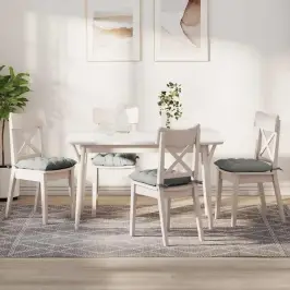 Sėdynių Pagalvėlės 4 Pcs Šviesiai Pilka 40 X 40 X 6 Cm